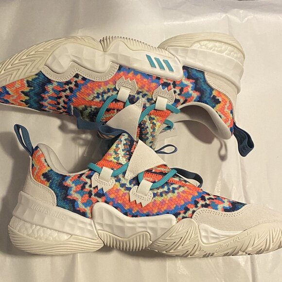 Adidas Men's White TRAE YOUNG 1 Basketball SHOES GY0295 - Picture 6 of 7